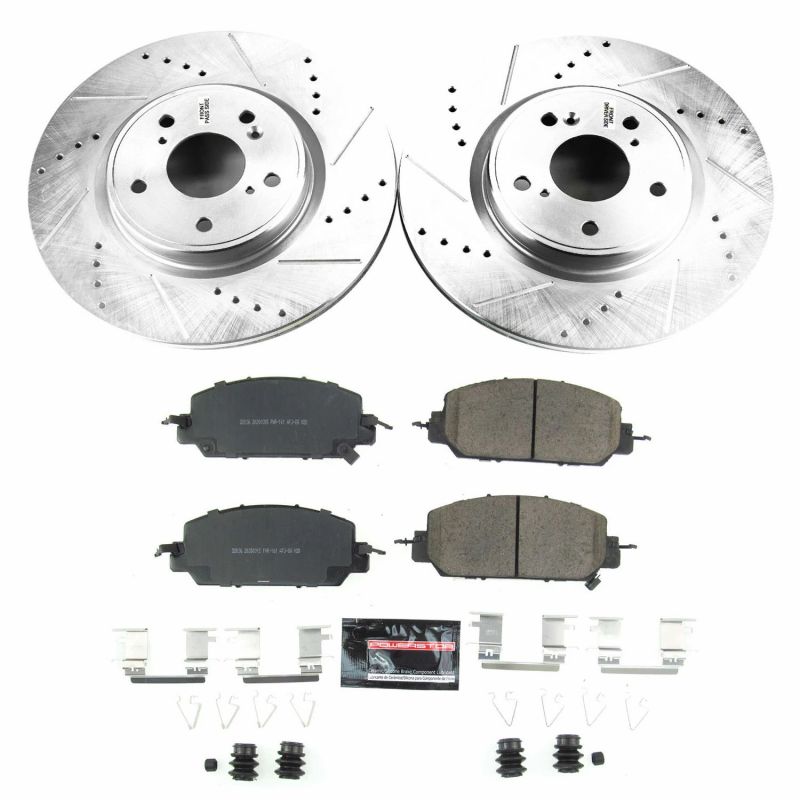 Power Stop 17-18 Honda CR-V Front Z23 Evolution Sport Brake Kit