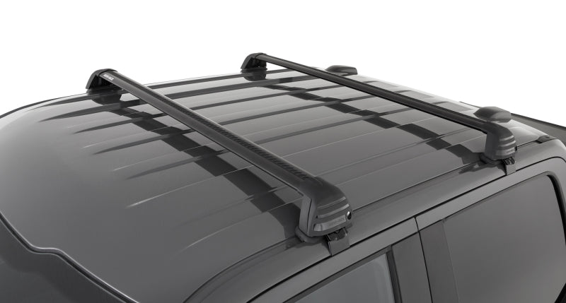 Barres de toit affleurantes à 2 barres Rhino-Rack 04-08 pour Ford F150 Supercrew Vortex ROC25 - Noir