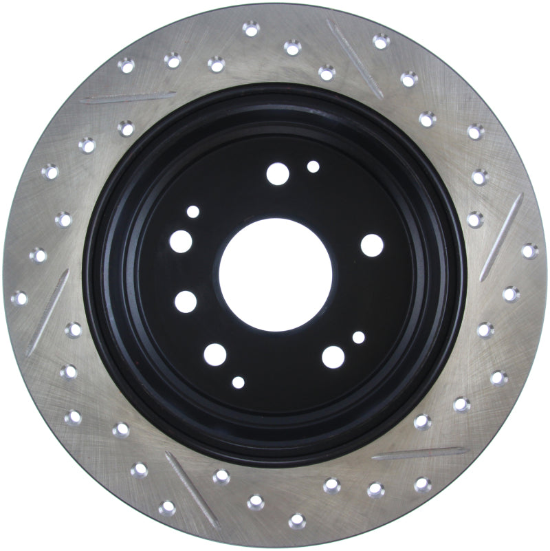 StopTech 04-08 Acura TL / 03-09 Honda Element Slotted & Drilled Right Rear Rotor