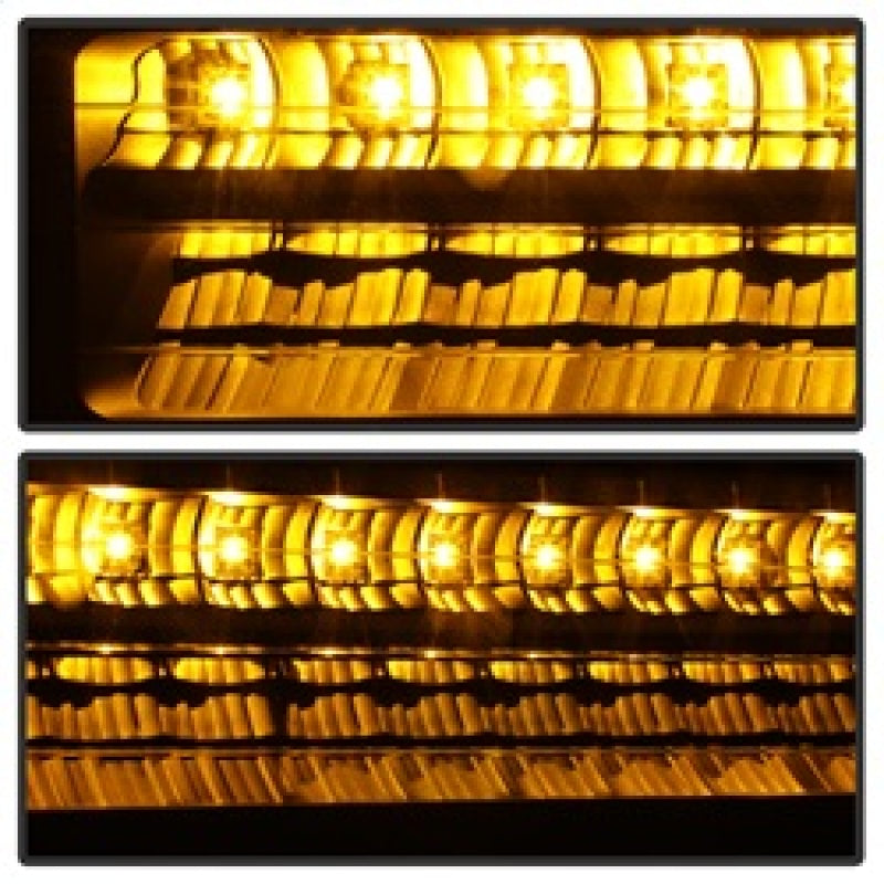 xTune 92-94 Blazer Full Size Corner/LED Bumper Headlights Black HD-JH-CCK88-LED-AM-BK-SET