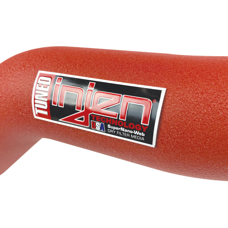 Kit de tuyauterie de refroidisseur intermédiaire en aluminium Injen 15-20 Ford F150 3,5 L V6 (tt) - Rouge froissé