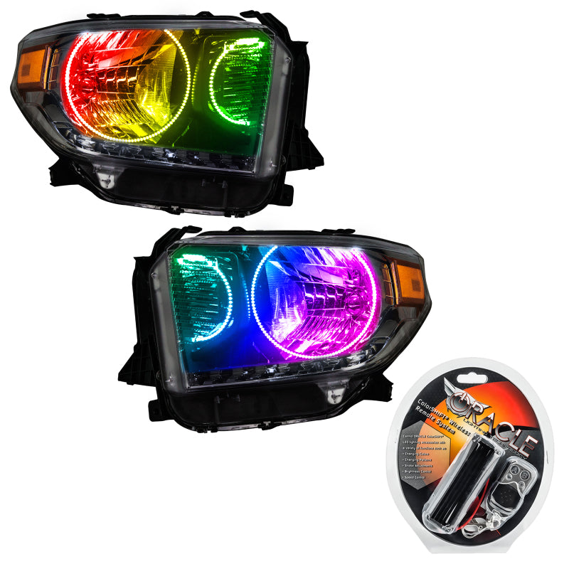 Oracle 14-17 Toyota Tundra SMD HL - Dual Halo Kit - ColorSHIFT SEE WARRANTY