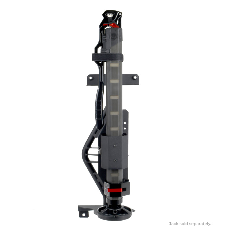 Support de cric de garde-boue avant Go Rhino 18-24 Jeep Wrangler JL/JLU/JT pour cric Xventure Gear EG - Tex. Blk