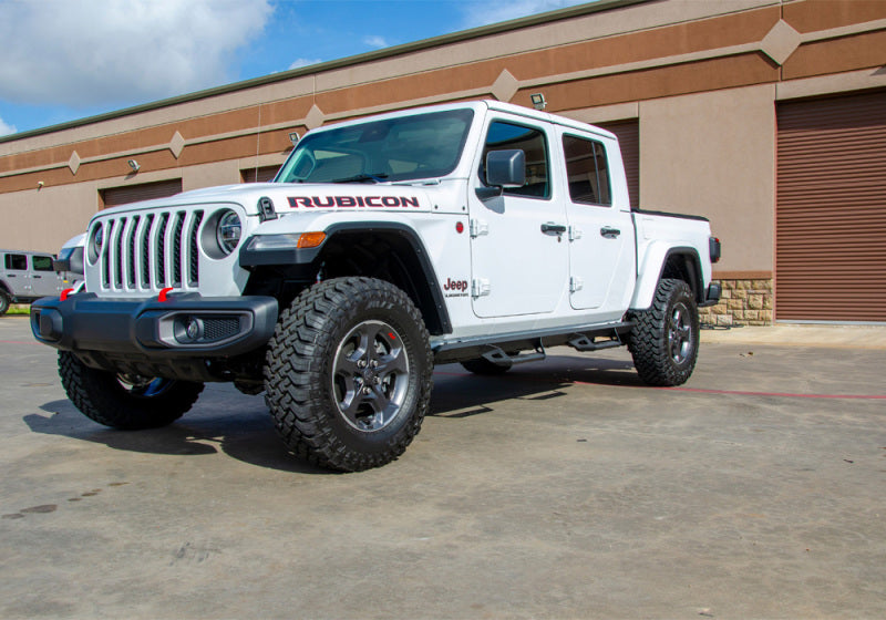 Système de marchepieds N-Fab Predator Pro 2019 Jeep Wrangler JT 4DR Truck pleine longueur - Tex. Noir