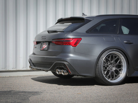aFe 20-22 Audi RS6 Avant V8 4L(tt) MACH Force-Xp 3 pouces à 2,5 pouces 304 SS Cat-Back avec embout poli