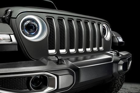 Phares projecteurs Oracle Jeep Wrangler JL Oculus Bi-LED - Graphite métallisé - 5 500 K VOIR LA GARANTIE