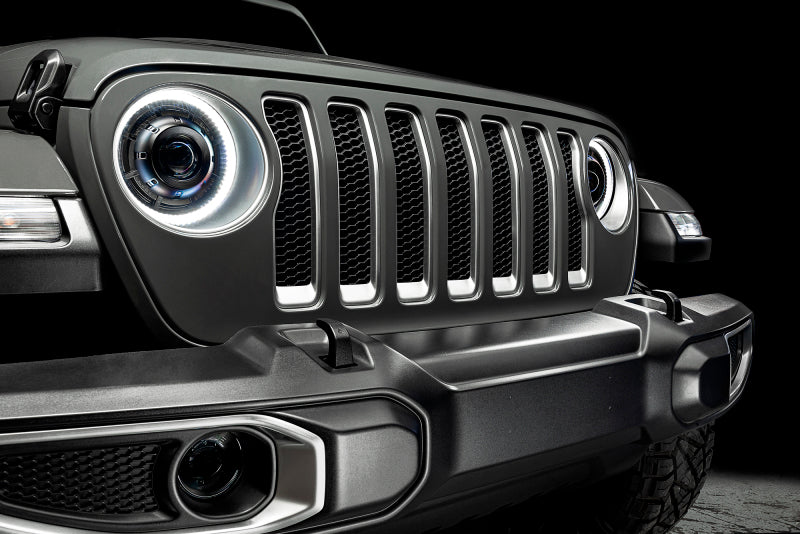 Oracle Oculus BiLED Projector Headlights for Jeep JL/Gladiator JT  Satin Silver 5500K