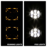 Spyder Dodge Ram 2013-2018 1500 Only Full LED Fog Lights W/Bracket and Universal Switch- Clear