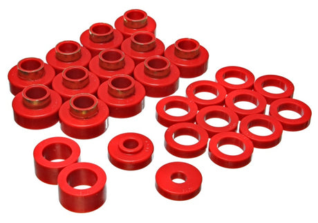 Support de carrosserie Energy Suspension Cj-8 Scrambler - Rouge