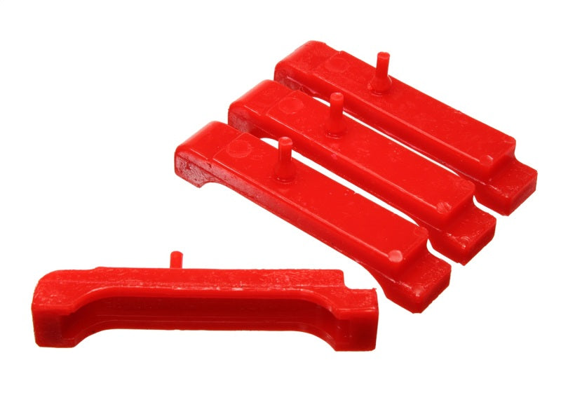 Ensemble de coussinets isolants pour radiateur Energy Suspension GM BBC Red - 4 rangées