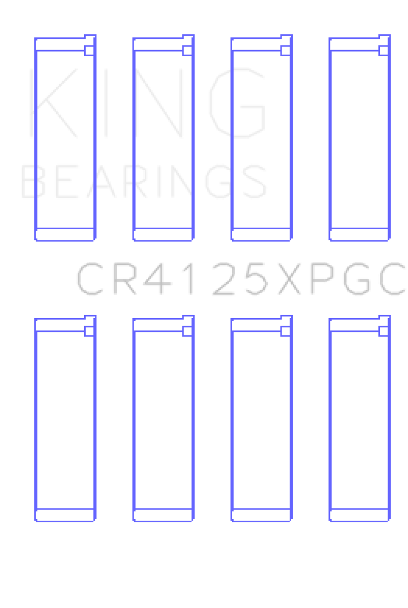 King Subaru EJ20/EJ22/EJ25 (Suites 52mm Journal Size) (Size STD) Tri-Metal Coated Rod Bearing Set