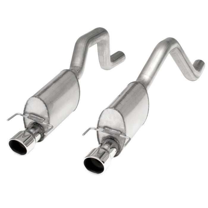 Silencieux S-Tube Axleback 3 pouces pour Corvette C6ZO6/ZR1 2006-13 en acier inoxydable avec embouts à bord roulé double de 4 pouces