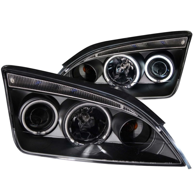 Phares de projecteur ANZO 2005-2007 Ford Focus avec halo noir