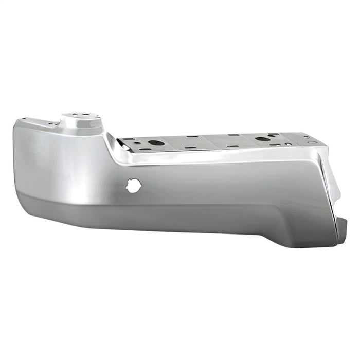 XTune 17-19 Ford F250/F350 Extrémité de capuchon de pare-chocs arrière gauche avec trou de capteur - Chrome RB-FF25017-BEWS-L