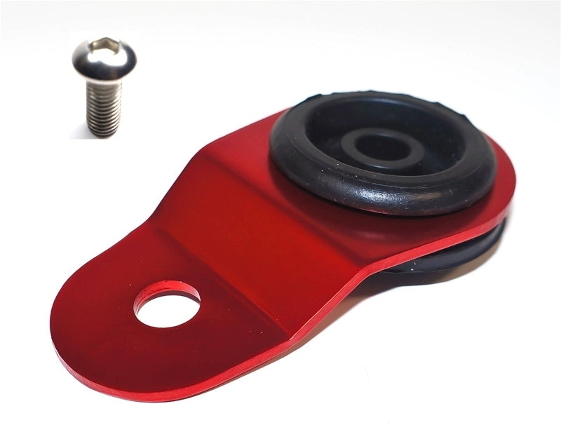 Support de radiateur Torque Solution avec insert (ROUGE) : Mitsubishi Evolution 7/8/9