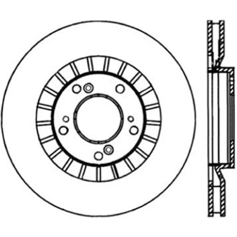 Stoptech 00-09 Honda S2000 Front CRYO-STOP Rotor