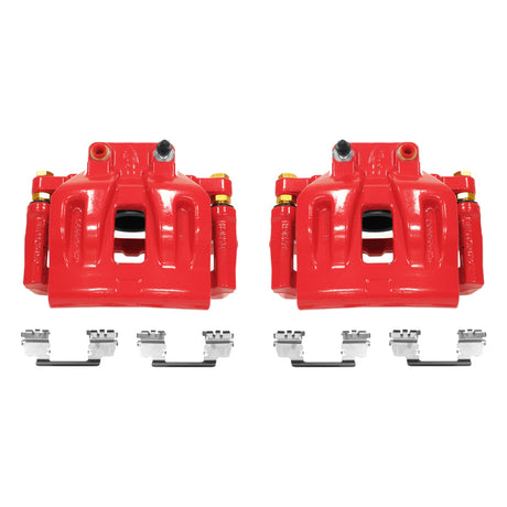Étriers avant rouges Power Stop 12-17 Chrysler 300 avec supports - Paire
