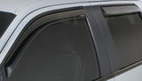 Déflecteur de vent latéral Snap-Inz pour camionnette à cabine multiplace Chevy Silverado 1500 2019 Stampede 4 pièces - Fumé