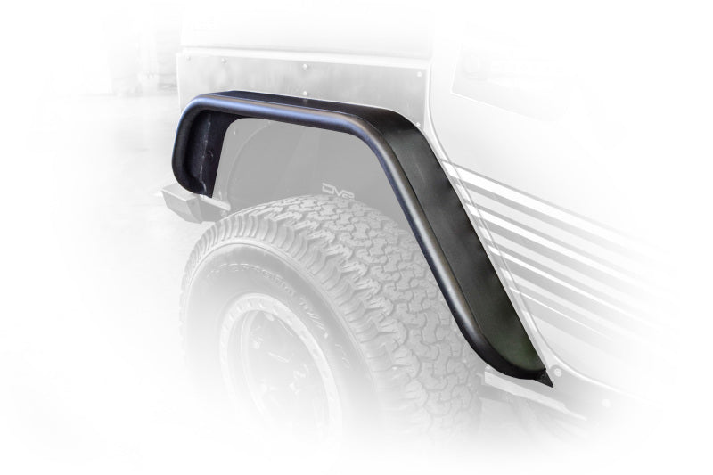 Garde-boue avant et arrière à tube plat DV8 Offroad 07-18 Jeep Wrangler JK