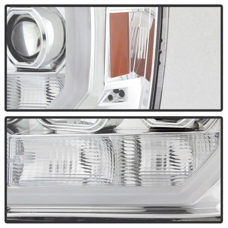 Phares de projecteur Spyder GMC Sierra 1500/2500/3500 07-13 V2 - Chrome PRO-YD-GS07V2-LBDRL-C