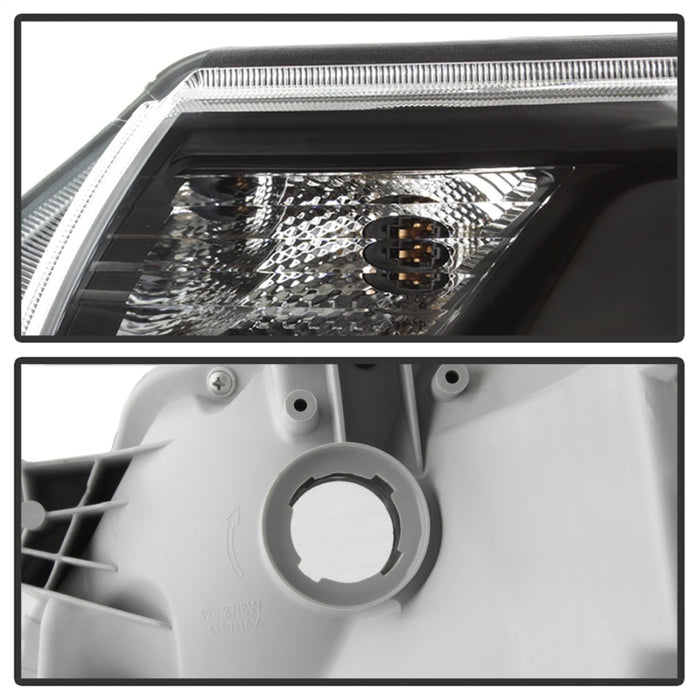 Phares xTune Toyota Tacoma 12-15 - Barre lumineuse DRL - Noir PRO-JH-TTA12-LBDRL-BK