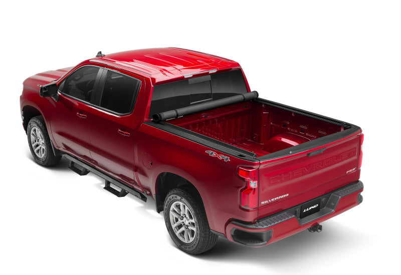 Lund 99-07 Chevy Silverado 1500 (8ft. Bed) Genesis Elite Roll Up Tonneau Cover - Black