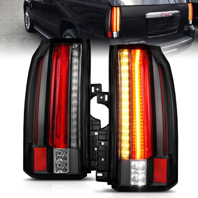 Feux arrière à LED ANZO 2015-2017 GMC Yukon/Yukon XL Noir
