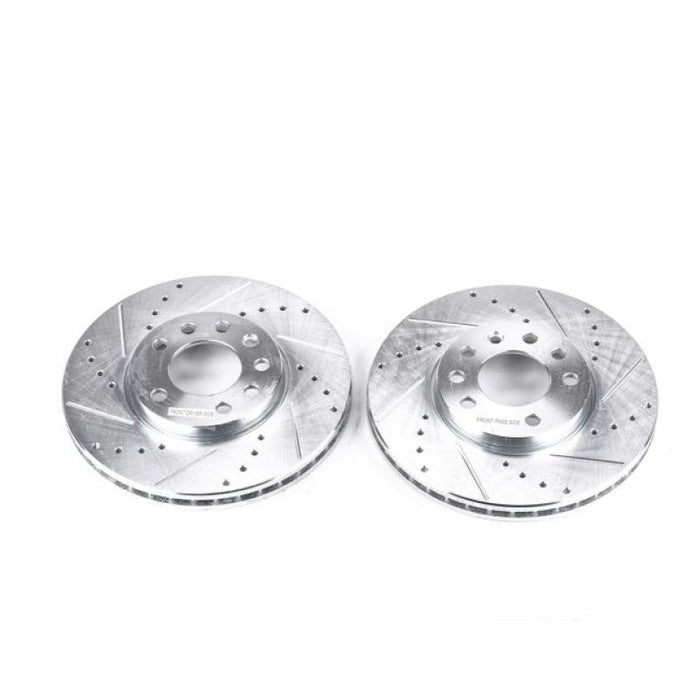 Rotors avant percés et fendus Power Stop 03-11 Saab 9-3 Evolution - Paire