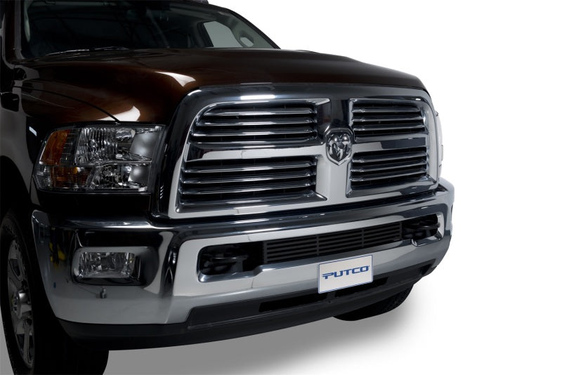 Putco 11-19 Ram HD - Grille de pare-chocs de style barre en acier inoxydable (NOIR) Inserts de grille de pare-chocs