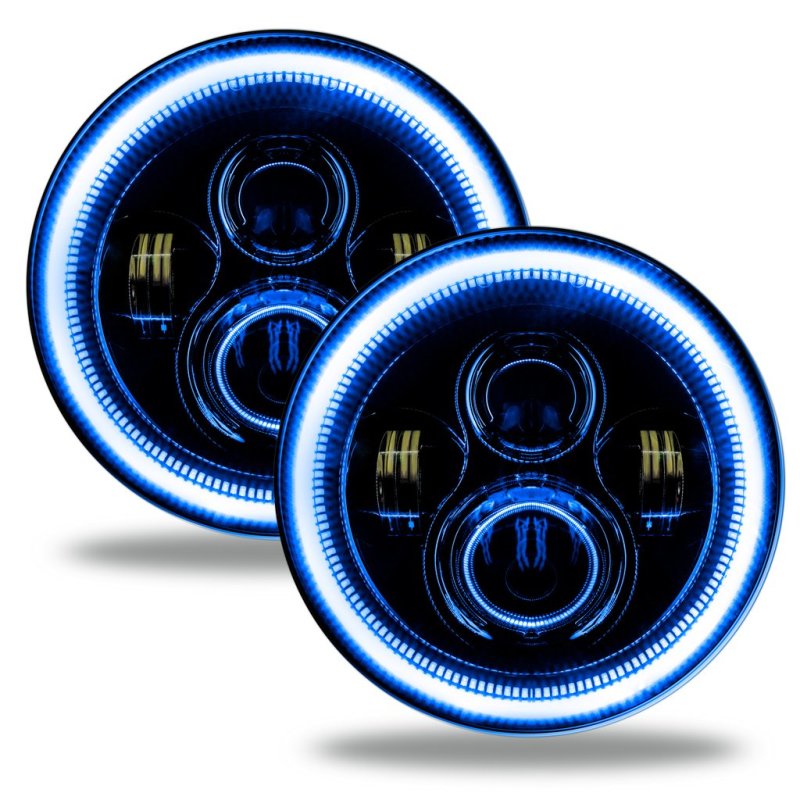 Oracle Jeep Wrangler JL/Gladiator JT 7in. High Powered LED Headlights (Pair) - Blue