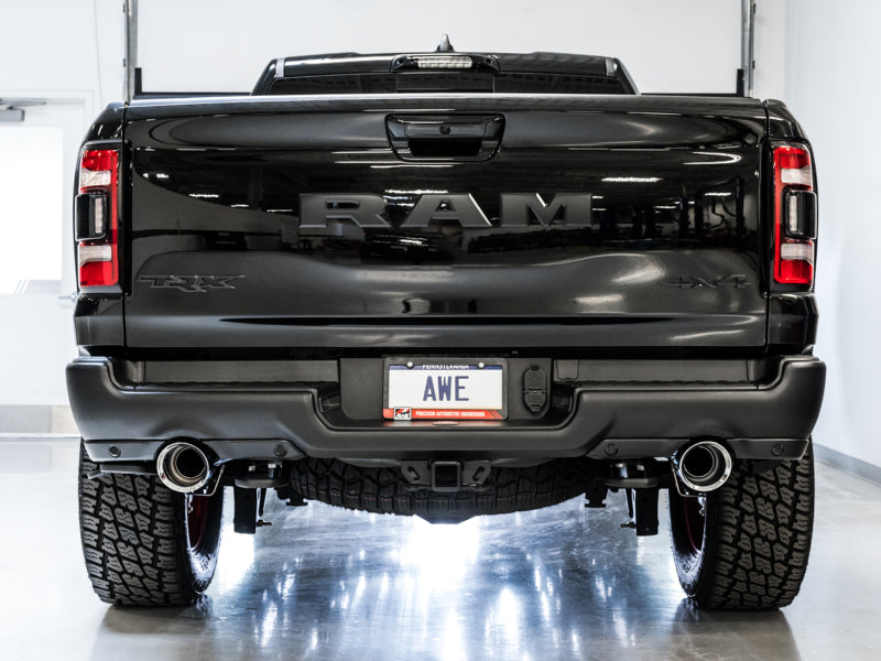 AWE Tuning 2021 RAM 1500 TRX 0FG Cat-Back Exhaust - Embouts chromés argentés