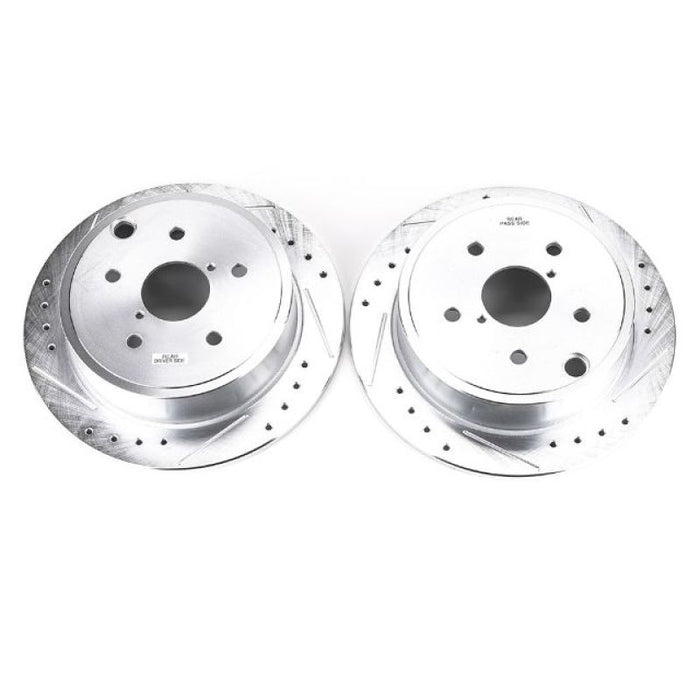 Disques de frein arrière Power Stop 15-19 Subaru WRX Evolution percés et fendus - Paire