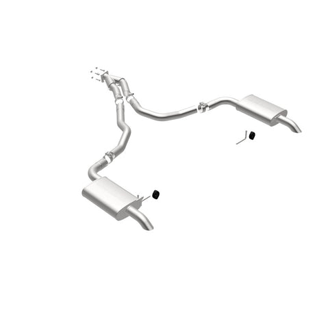 Échappement Cat-Back perforé en acier inoxydable à double sortie arrière pour moteur Chevy Corvette V8 5,7 L MagnaFlow 75-79
