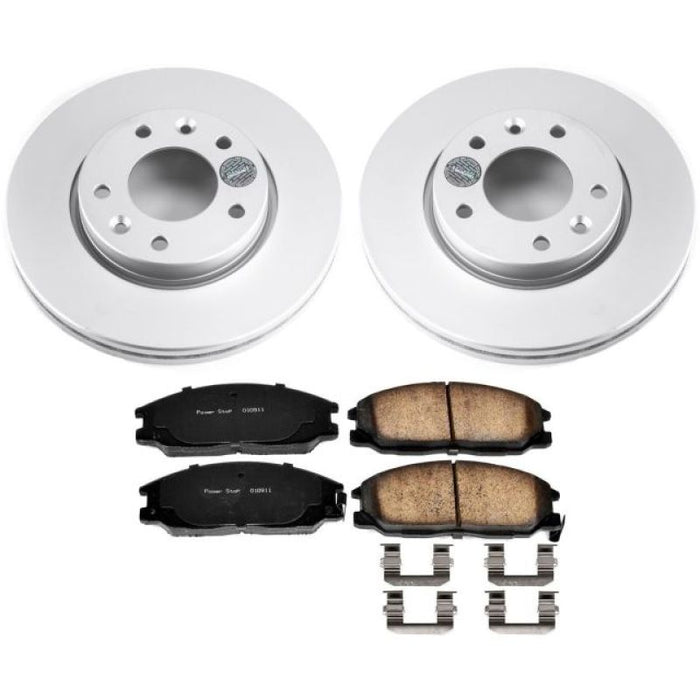 Kit de freins Power Stop 02-04 Kia ​​Sedona avant Z17 Evolution Geomet avec revêtement