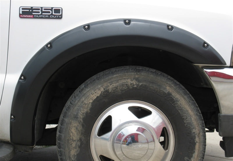 Lund 99-07 Ford F-250 RX-Rivet Style Textured Elite Series Fender Flares - Black (2 Pc.)