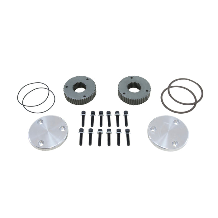 Kit de brides d'entraînement Yukon Gear Hardcore pour embouts extérieurs cannelés Dana 60/30. Capuchons non gravés