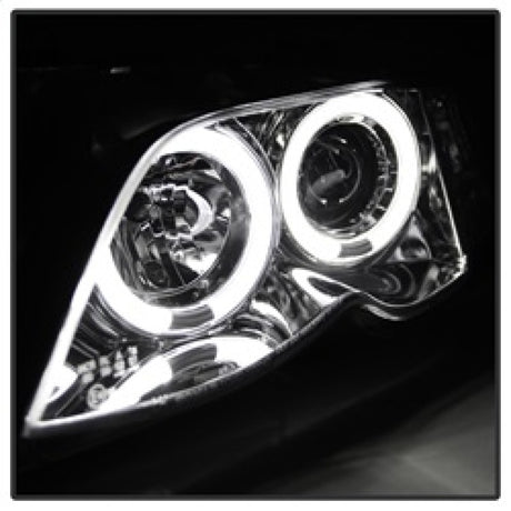 Phares de projecteur Spyder BMW E46 Série 3 02-05 4DR 1 pièce LED Halo Chrm PRO-YD-BMWE4602-4D-AM-C
