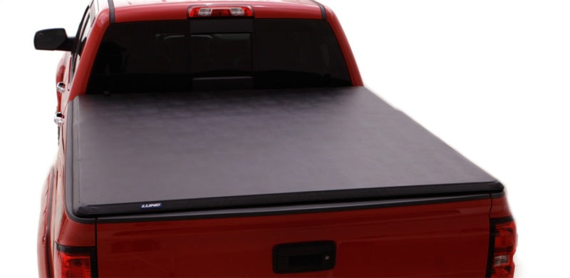 Lund 15-17 Chevy Colorado Fleetside (6ft. Bed) Hard Fold Tonneau Cover - Black