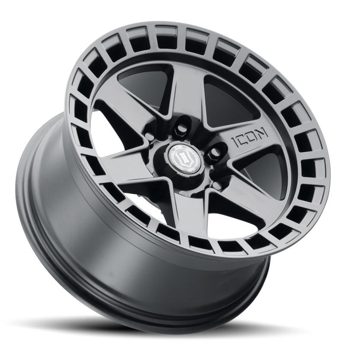 Roue ICON Raider 17x8.5 6x135 6mm Offset 5in BS Noir Satin