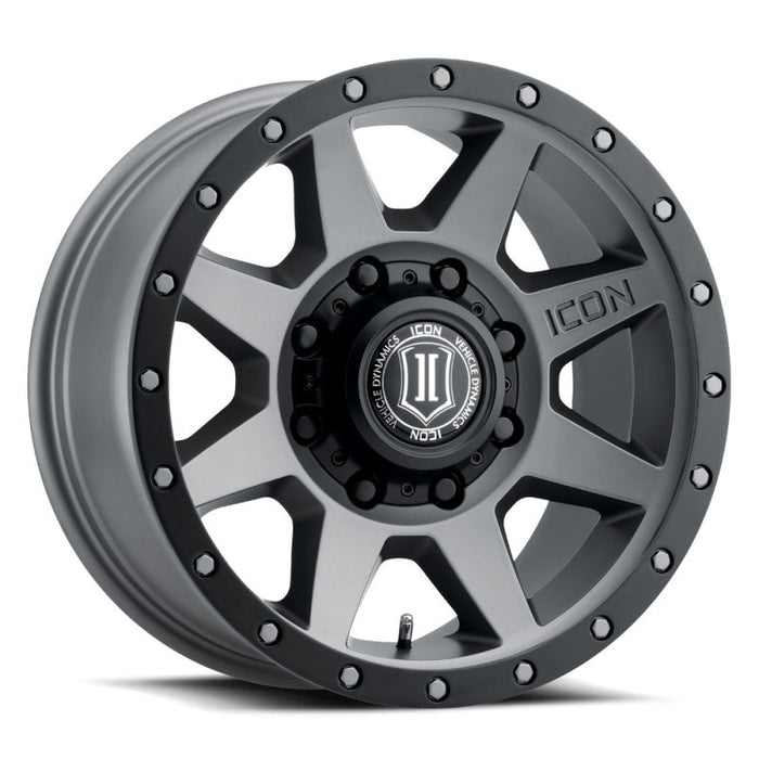 Roue en titane ICON Rebound HD 18x9 8x6,5 12 mm de déport 5,5 pouces BS 121,4 mm d'alésage