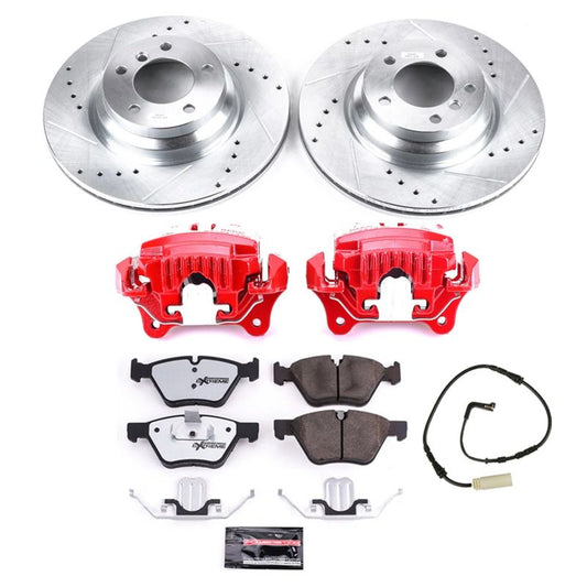 Power Stop 2006 BMW 330i Front Z26 Street Warrior Brake Kit w/Calipers