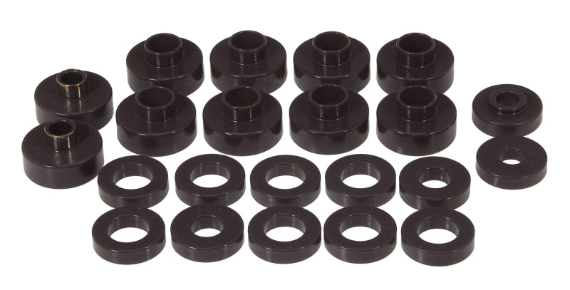 Kit de bagues de montage de carrosserie Prothane 76-79 Jeep CJ5/CJ7 22 - Noir