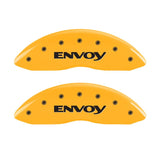 Couvre-étriers MGP 4 gravés avant et arrière Envoy finition jaune noir Char 2009 GMC Envoy
