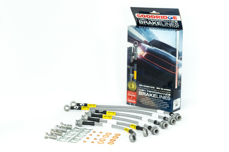 Kit de conduites de frein en acier inoxydable Goodridge 08-10 Chevy Cobalt SS avec étriers Brembo