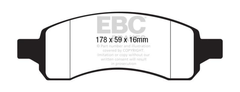 Plaquettes de frein arrière EBC Ultimax2 pour Chevy Traverse 09-17