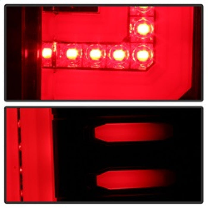 Barre lumineuse LED pour feux arrière Spyder GMC Sierra 2016-2017 - Rouge transparent ALT-YD-GS16-LED-RC