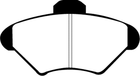 Plaquettes de frein avant EBC Redstuff pour Ford Mustang 3.8 94-98