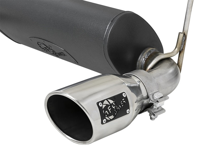 aFe Rebel Series 2.5in 304 SS Cat-Back Exhaust w/ Polished Tips 2018+ Jeep Wrangler (JL) V6 3.6L
