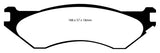 Plaquettes de frein arrière EBC Yellowstuff pour Dodge Ram 1500 Mega Cab 2WD 06-11