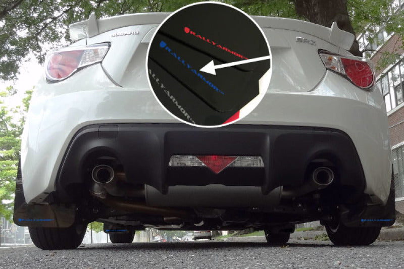 Bavette garde-boue Rally Armor 13-17 Subaru BRZ / Scion FR-S noire UR avec logo bleu